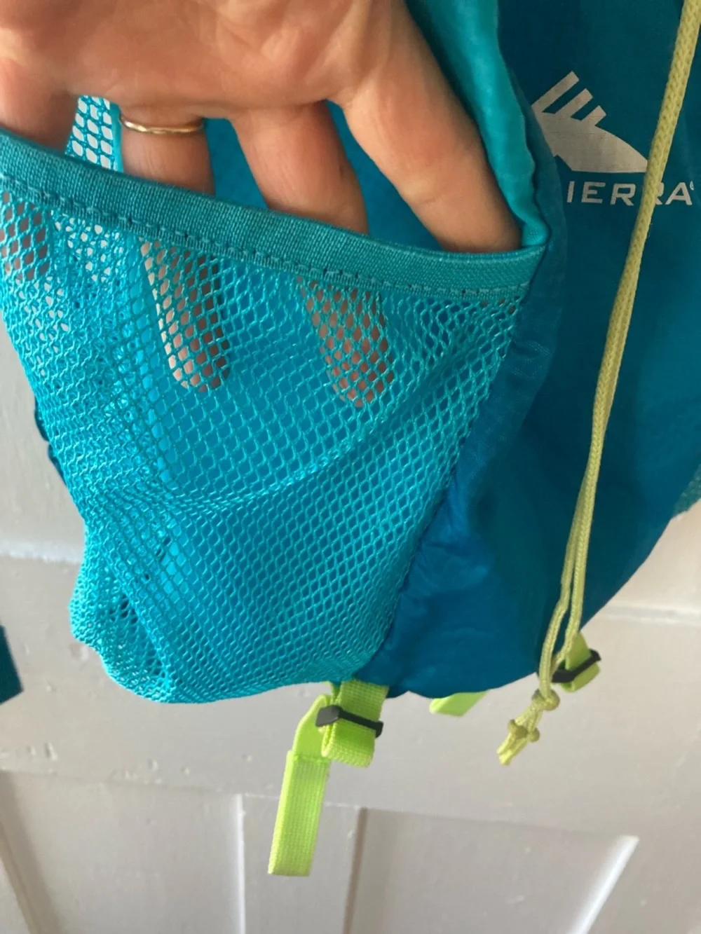 High Sierra Turquoise Blue Lightweight Drawstring Pack
